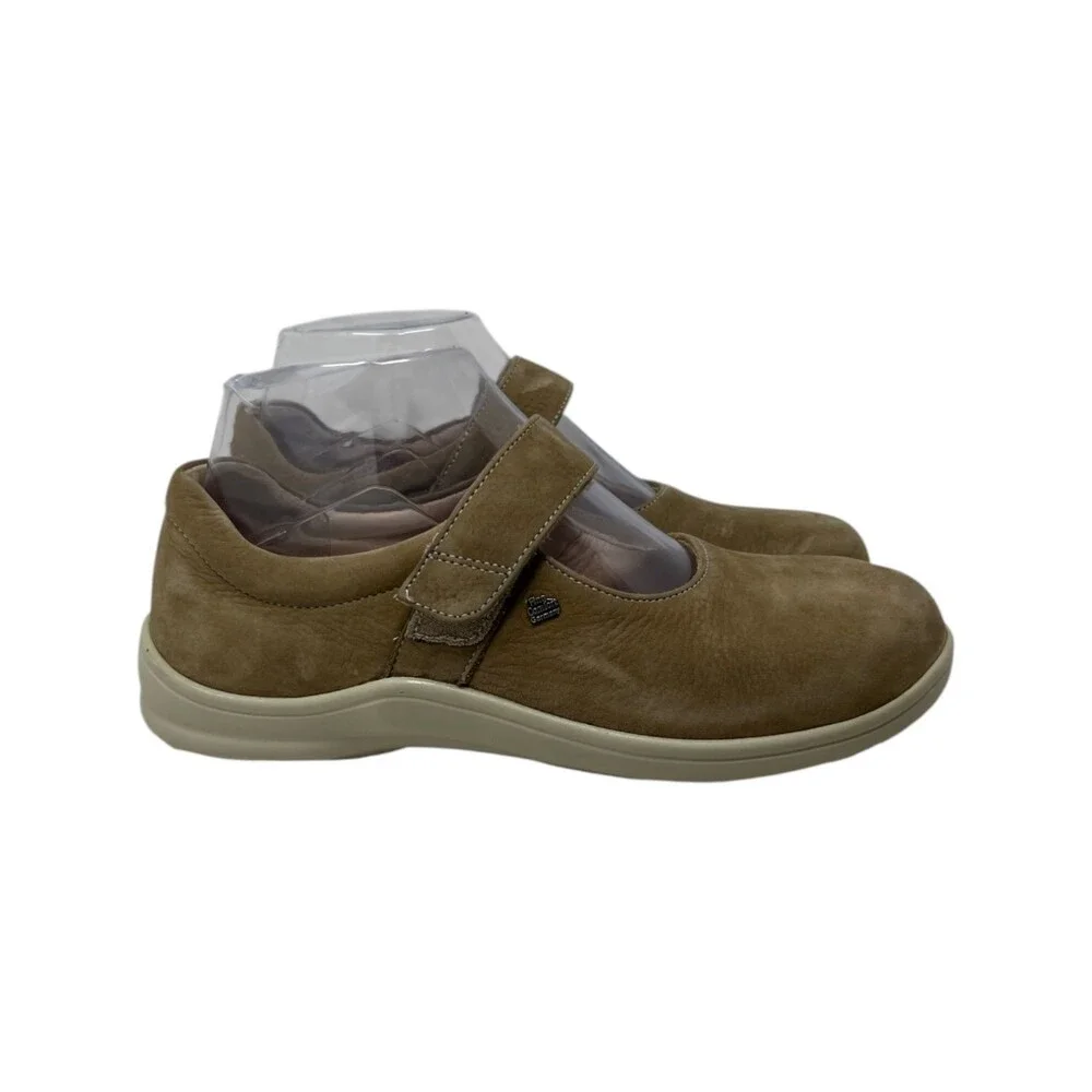 Finn Comfort Shoes Women Size 5.5 - 6 US 36 Brown Suede Mary Jane Strap Comfort